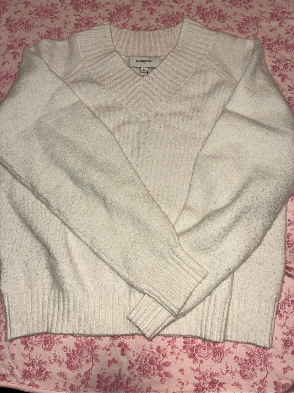 Banana Republic cashmere v neck sweater